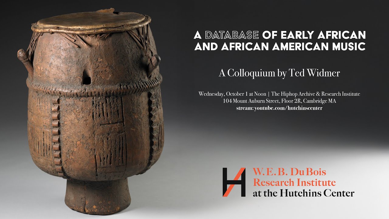 Edward Widmer, 'A Database of Early African and African American Music'