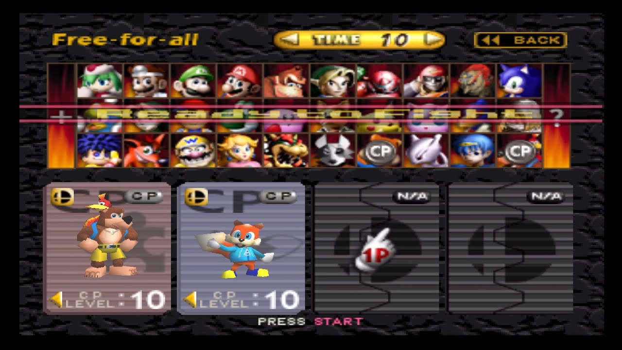 Smash Remix: Banjo & Kazooie Vs Conker (Level 10 CPU Battle!)