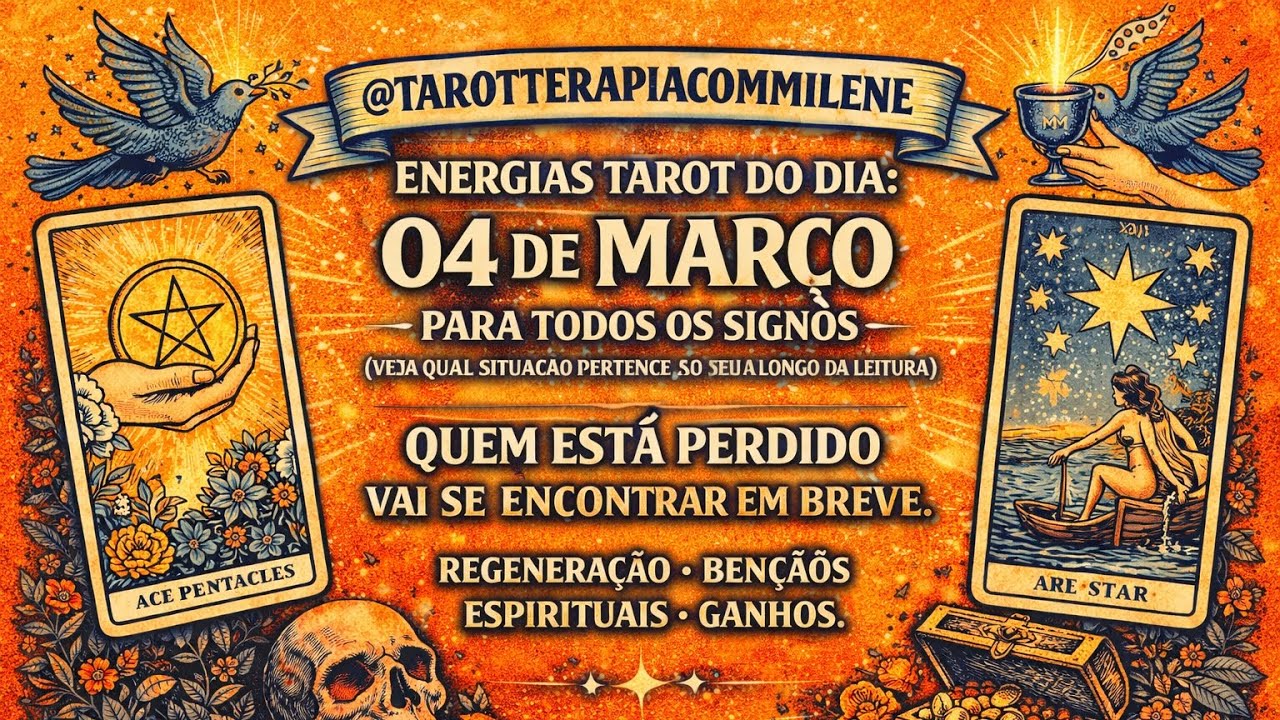 TAROT 04.03. TODOS OS SIGNOS. DIA DE BENÇÃOS, ABERTURA, REVELAÇÕES. ALGUÉM PEDIDO VAI SE ENCONTRAR!
