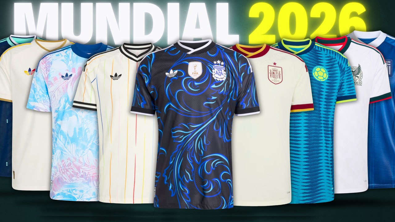 Nuevas camisetas ADIDAS del Mundial 2026: Argentina, México, España y más