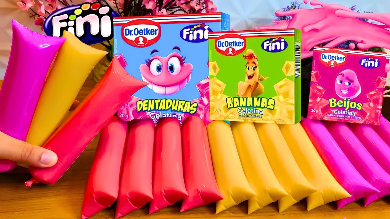 🍭 GELADINHO DE GELATINA FINI COM APENAS 3 INGREDIENTES 🌈 COLORIDO CHAMATIVO SABOROSO E LUCRATIVO 🤑