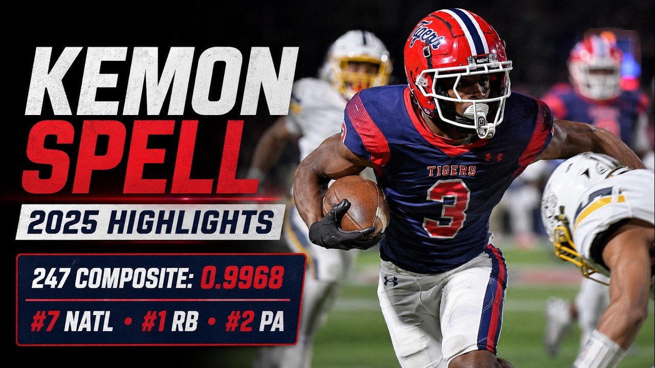 🔥 Kemon Spell 2025 Highlights | 5-Star RB | McKeesport (PA) | Georgia Commit