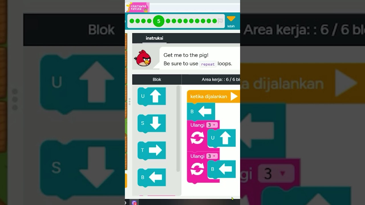 BULAN PUASA TETAP SEMANGAT BELAJAR CODING🥳🥳 #codeorg #belajarcoding #ceritanyakaysha #puasa