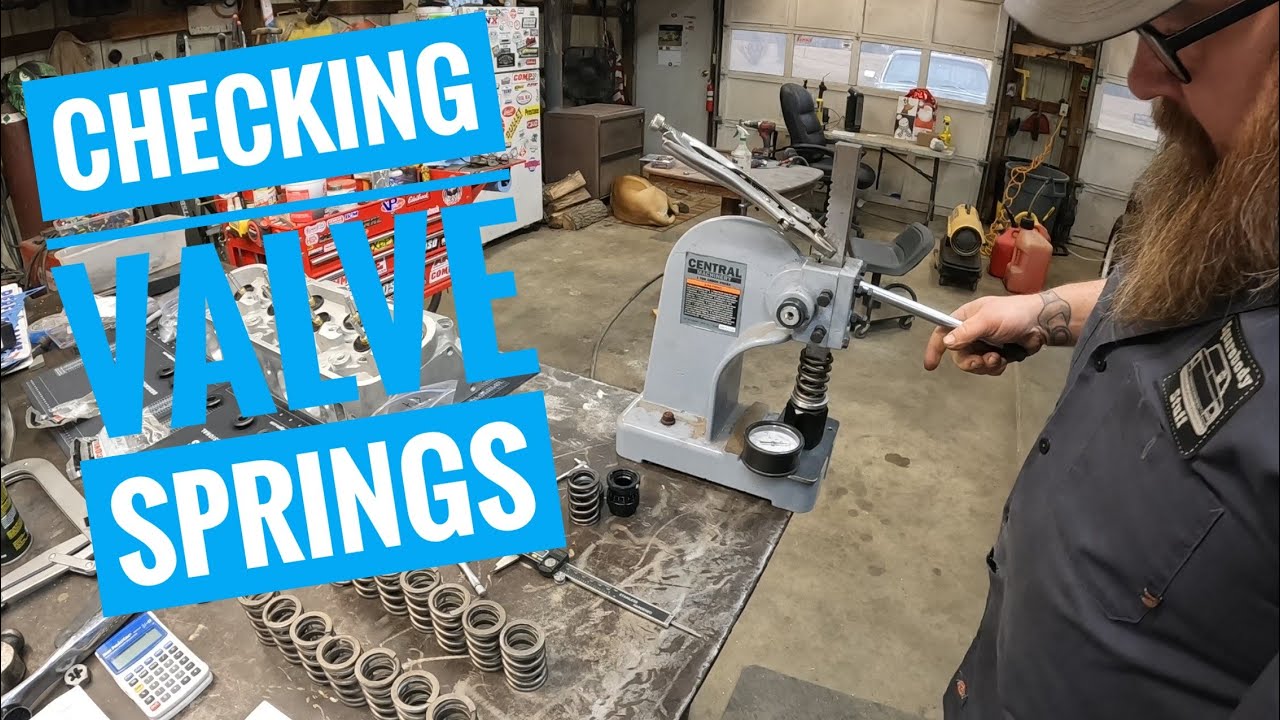 Checking valve spring installed height and spring pressure on my 460ci big block chevy  build.