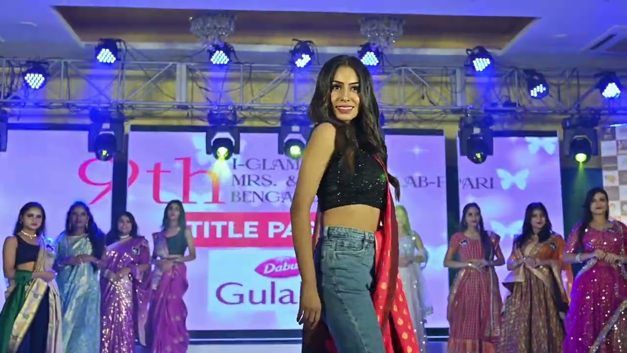 Dabur Gulabari 9Th IGLAM Miss Gulab-Pari Bengal 2024 Ethnic & Introduction Round Glimpses #iglam