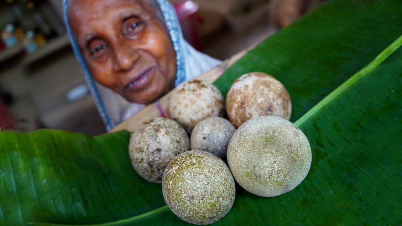 Khatta Meetha Paka Kodbel Makha Prepared by Grandmother | Mouthwatering Wood Apple Recipe