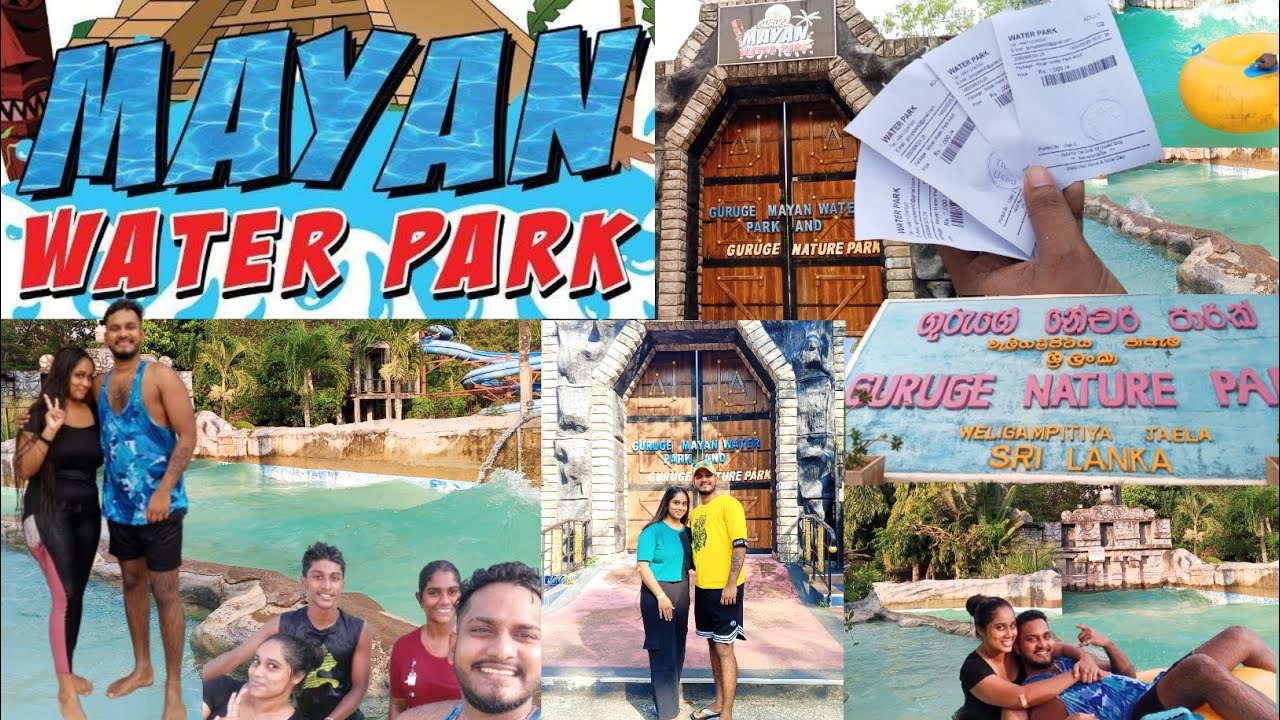 Mayan Water Park ජා-ඇල/රු.1000 ට සුපිරි fun එකක් ගන්න🤭 Guruge nature park#waterparkfun #virulvlogs