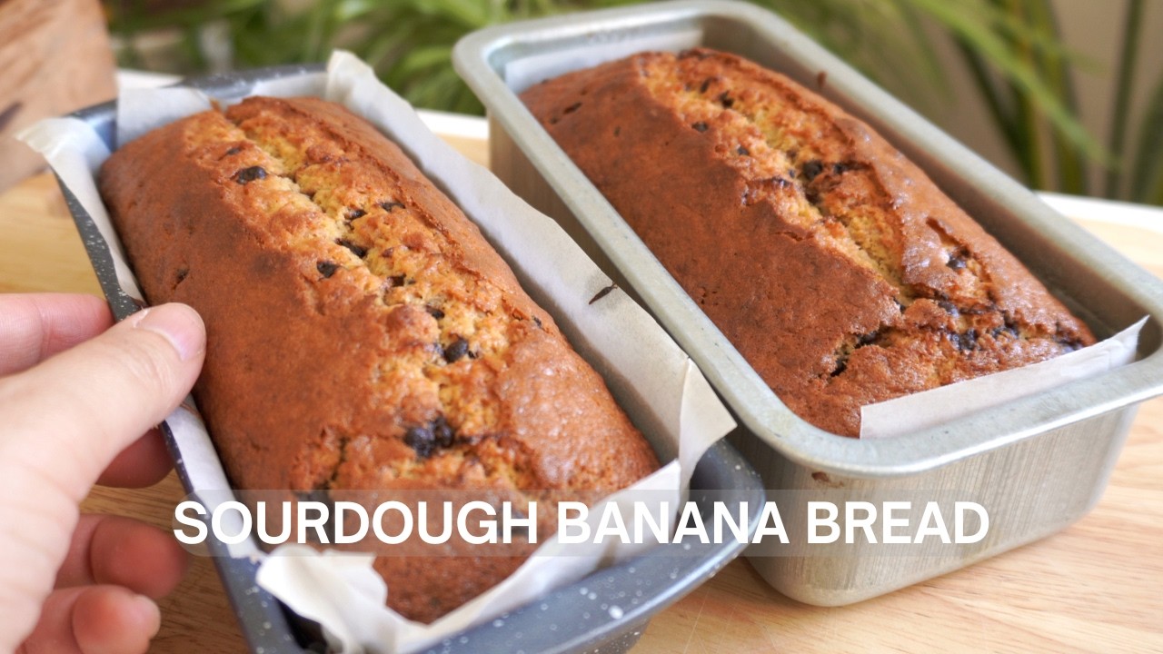 Easy Sourdough Banana Bread Made with Sourdough discard| so tasty & moist|  Bake With Me