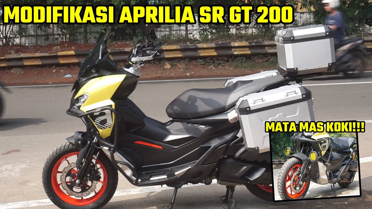 REVIEW APRILIA SR GT 200 MILIK YOUTUBER GADGET @Sobat_HAPE  | MOTOR ANTER JEMPUT ANAK PALING PROPER