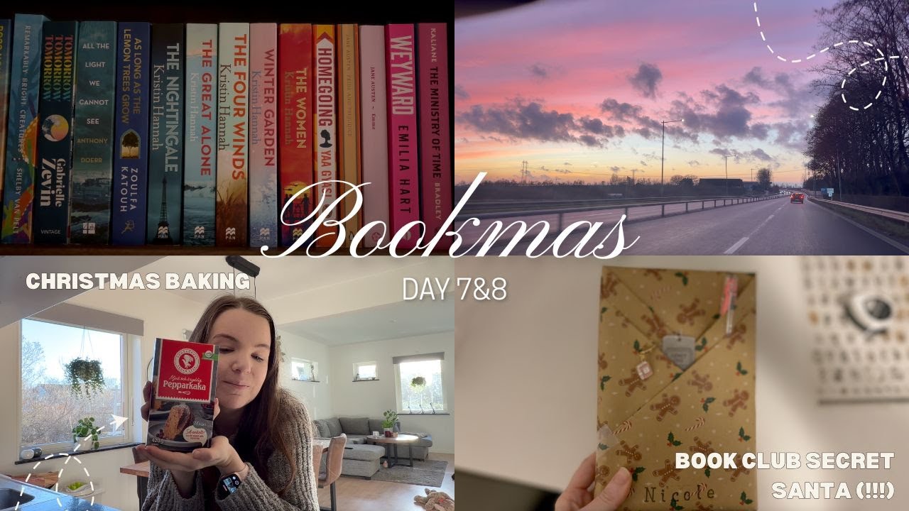 Christmas baking, my fave author & book club Secret Santa | bookmas day 7&8 🎄