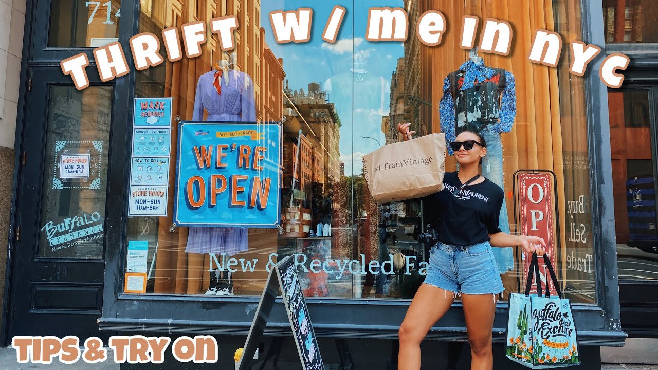THRIFT WITH ME IN NYC! vlog + try on | east village, noho, soho