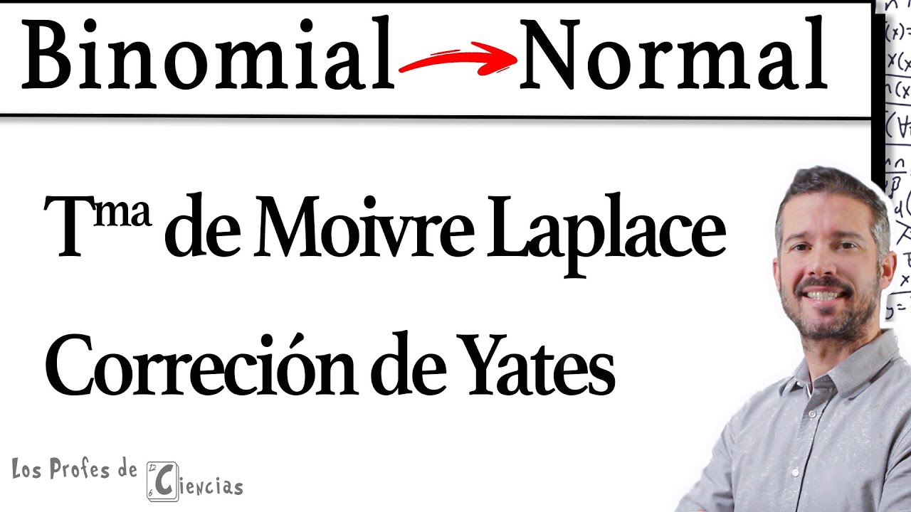 Aproximaci&oacute;n de Binomial a Normal | Teorema Moivre Laplace | Correcci&oacute;n de Yates