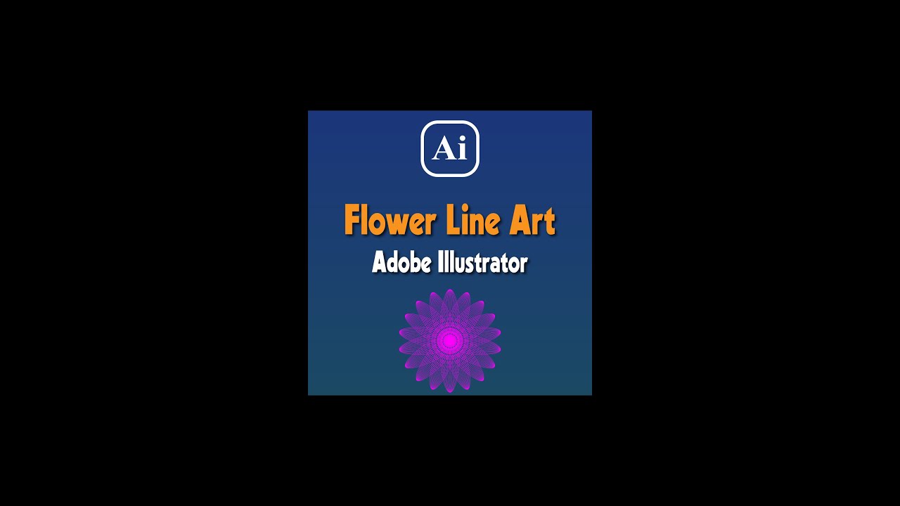 Adobe Illustrator - Making Flower Line Art using blend tool