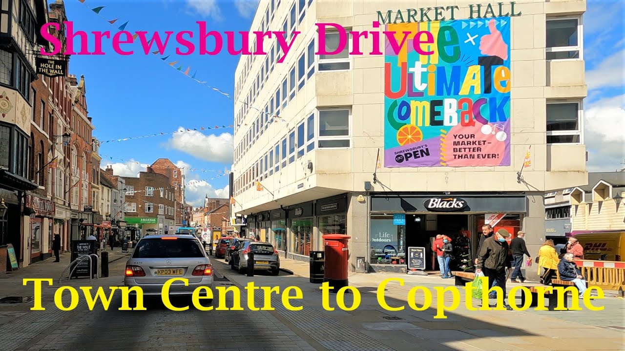 Shrewsbury Drive Town Centre to Copthorne in 4K