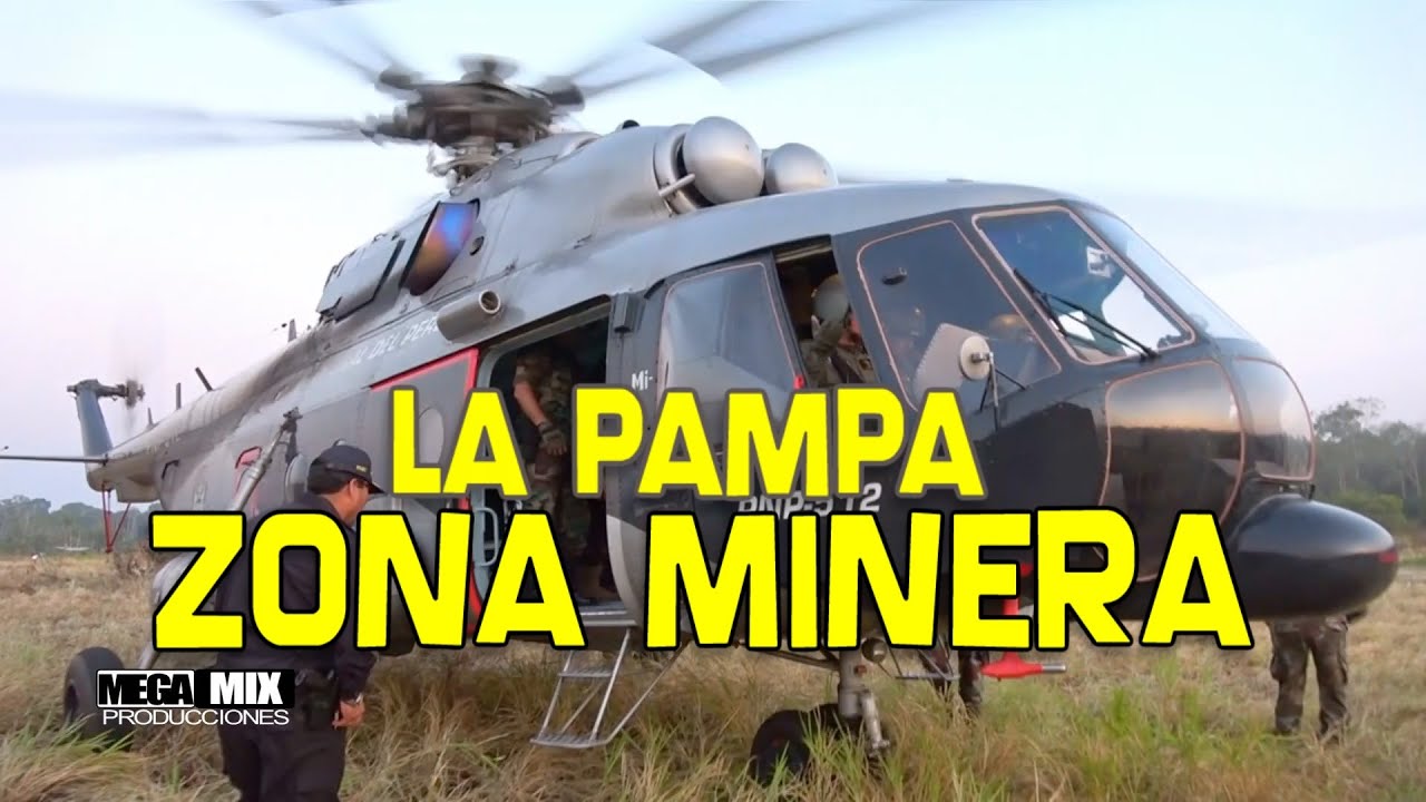 LA PAMPA ZONA MINERA DESDE EL AIRE, MADRE DE DIOS