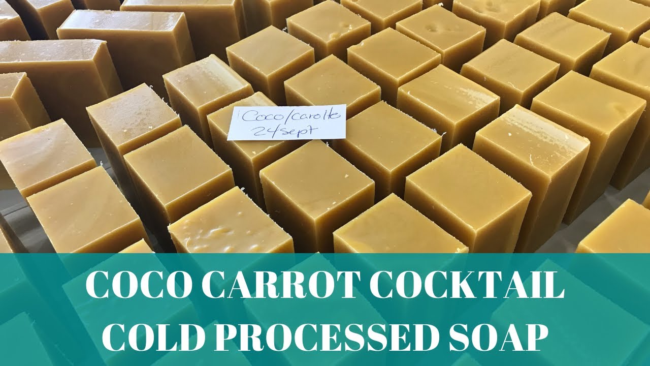 Coco Carrot Cocktail Cold Processed Soapmaking