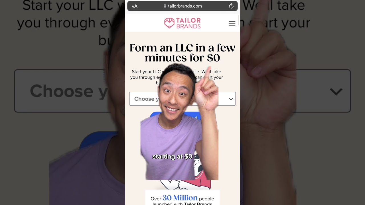 How to set up an LLC with @Tailorbrands   #tailorbrandspartner #tailorbrands #llc