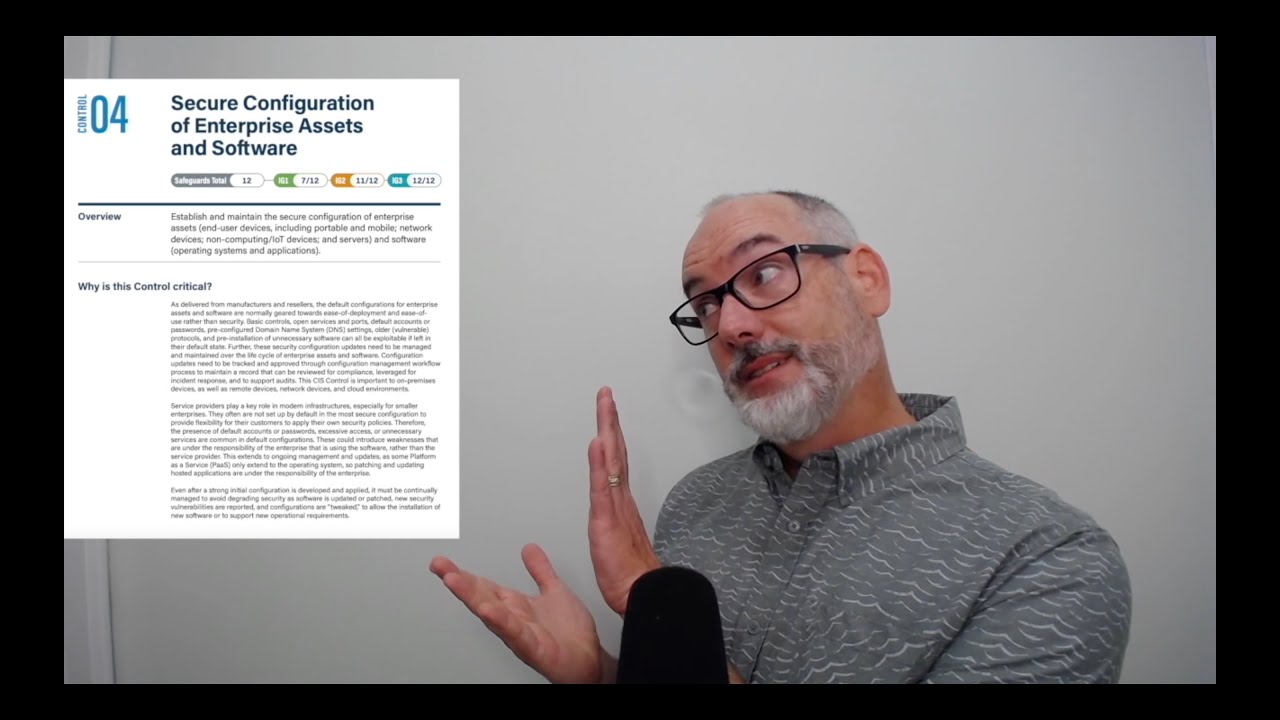 CIS Critical Security Controls Version 8 - Control #4: Secure Configuration of Enterprise Assets