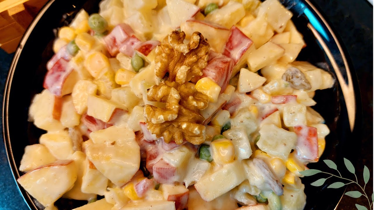 Creamy russian salad recipe || Refreshing salad recipes