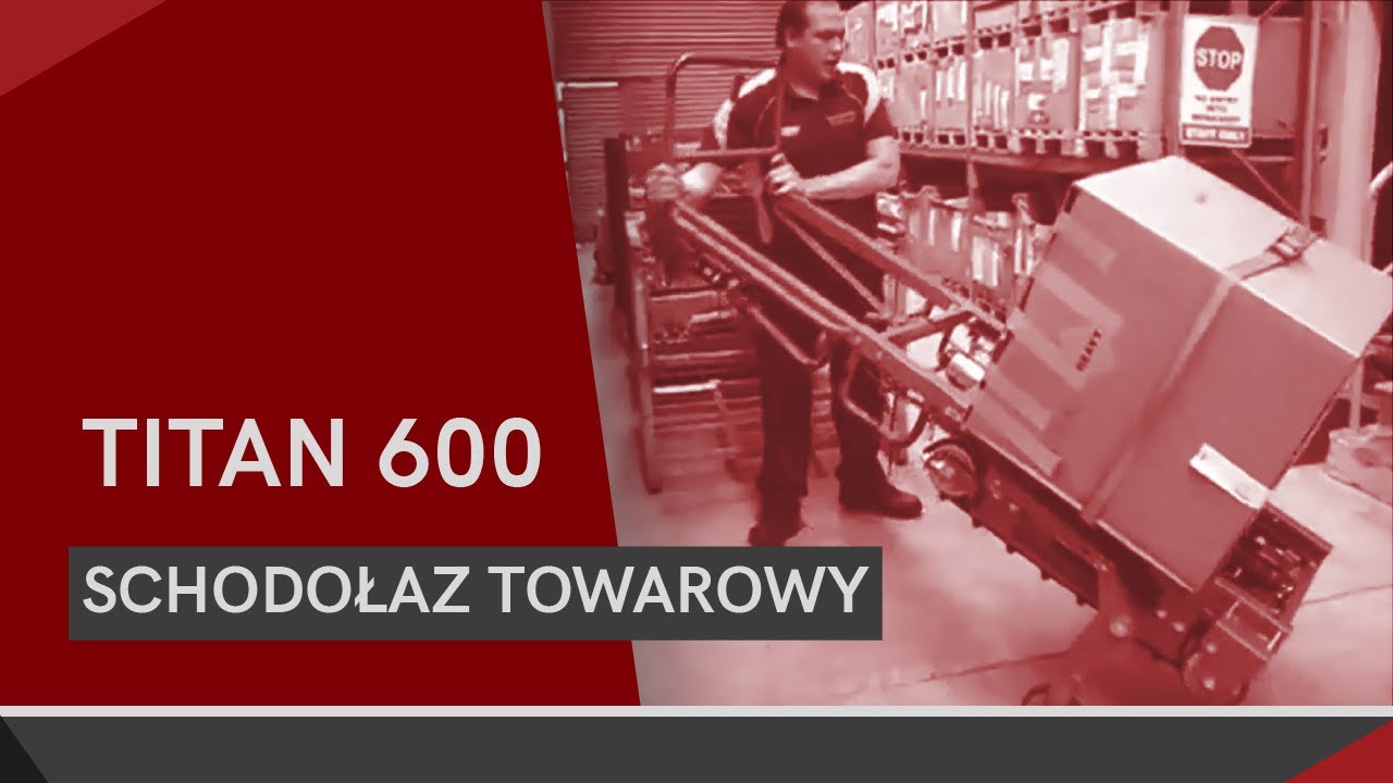 Schodołaz towarowy gąsienicowy Titan 600 (600kg udźwigu)