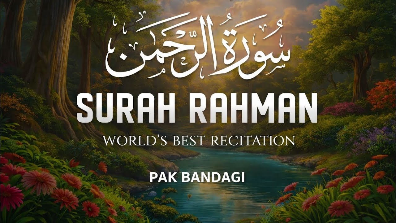 Surah Rahman Full | Beautiful & Heart Touching Recitation | سورة الرحمن | Pak Bandagi