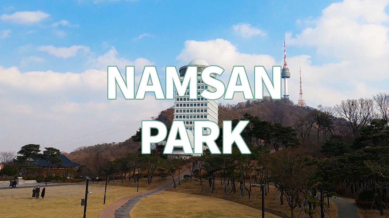 [4K] Namsan Park hiking Seoul Tower afternoon walk 남산공원 남산 등산 산책