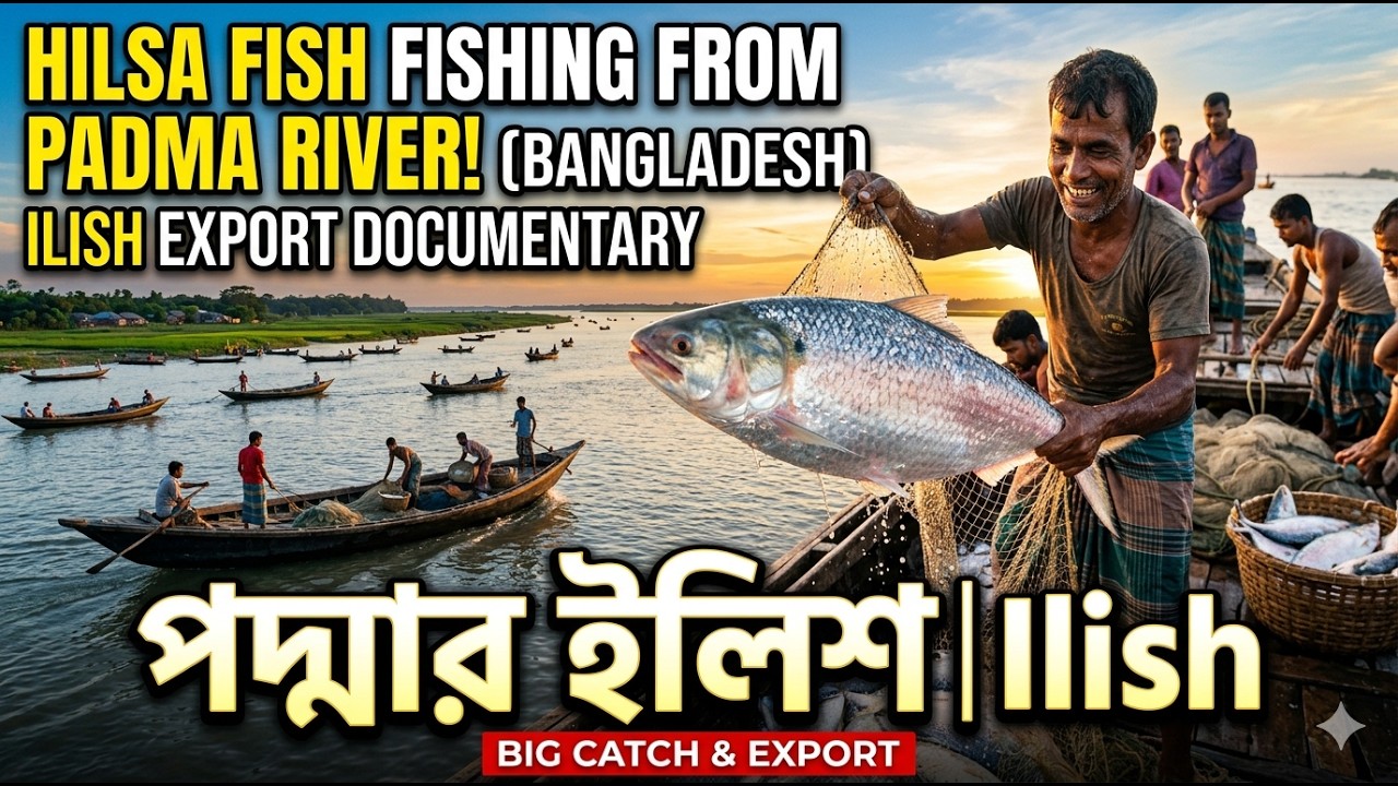 Hilsa Fish Fishing from Padma River in Bangladesh || Hilsa Export Documentary || পদ্মার ইলিশ | Ilish