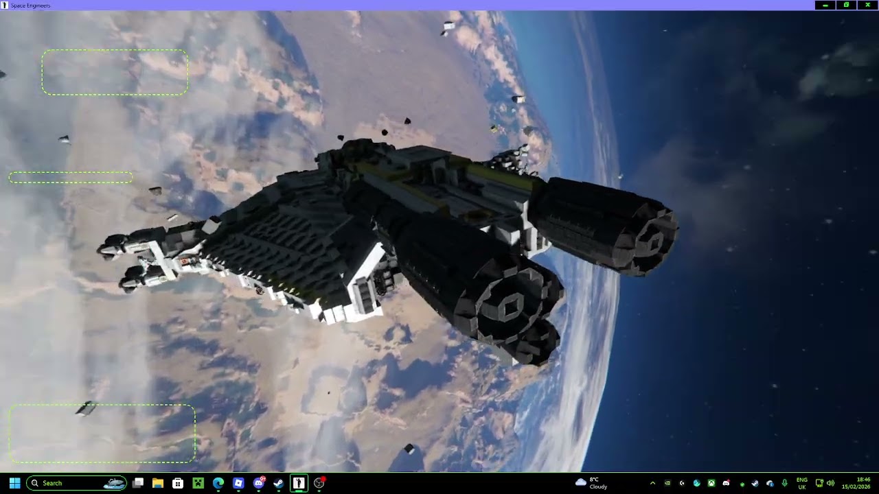 Falling to earth but its in space engineers
