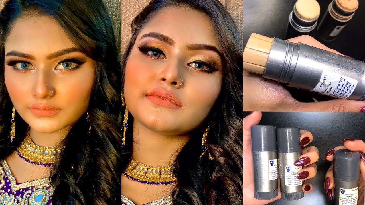 How to apply Kryolan Tv paint stick & different makeup products details