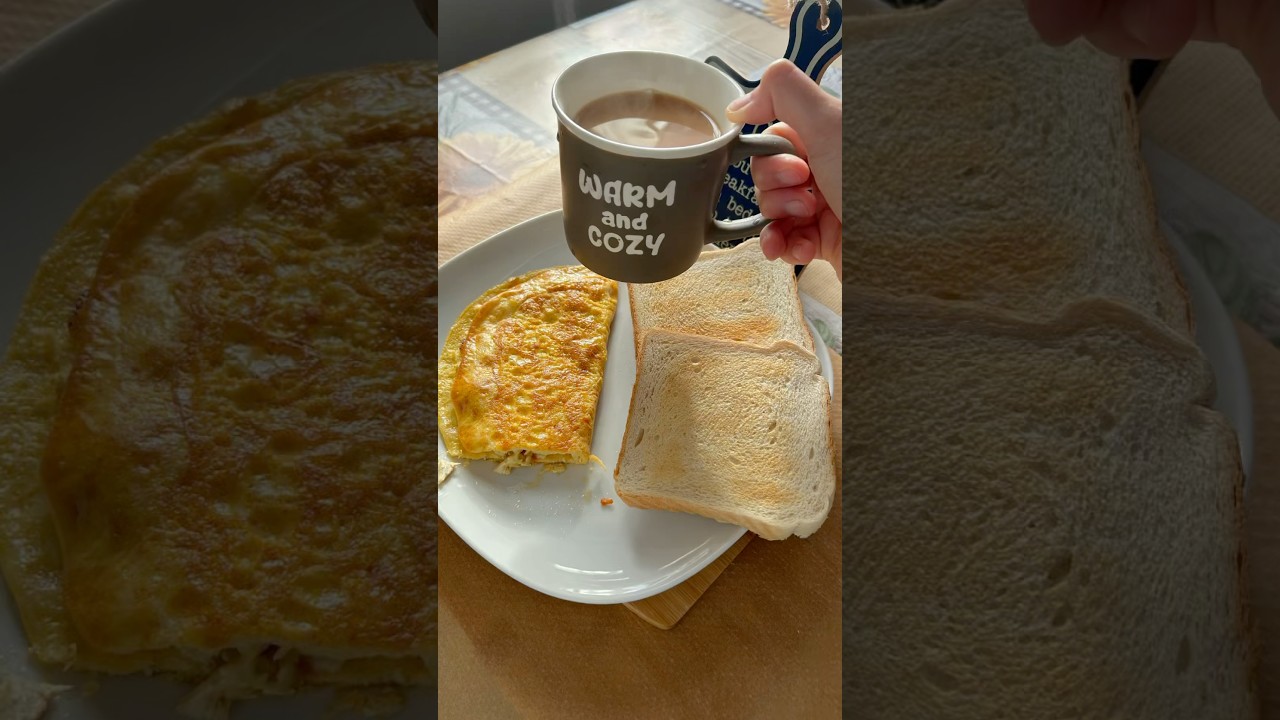 Yummiest Cozy Girly Breakfast! #shorts #cooking #food #fyp #youtubeshorts #youtube #asmr #viral