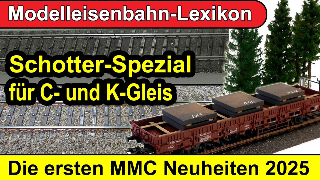 Modelleisenbahn-Lexikon: Schotter Spezial für Märklin C- und K-Gleis