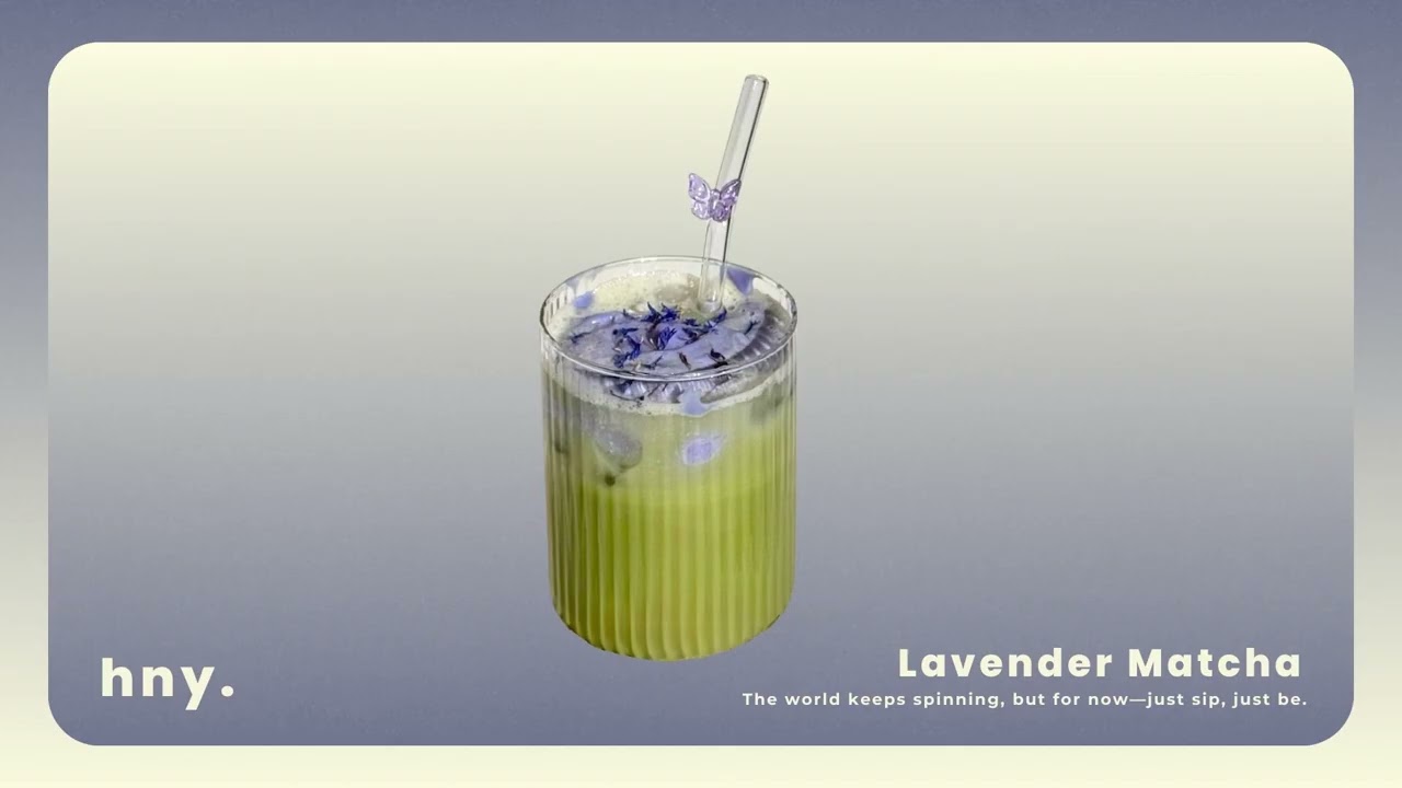Lavender Matcha Latte.