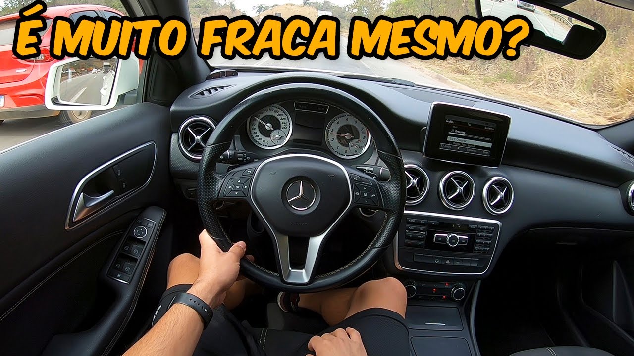 TESTE NA MERCEDES A200 1.6 TURBO NA ESTRADA!!