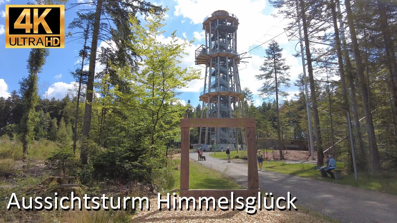 Aussichtsturm Himmelsglück bei Schömberg - 4K - DJI Osmo