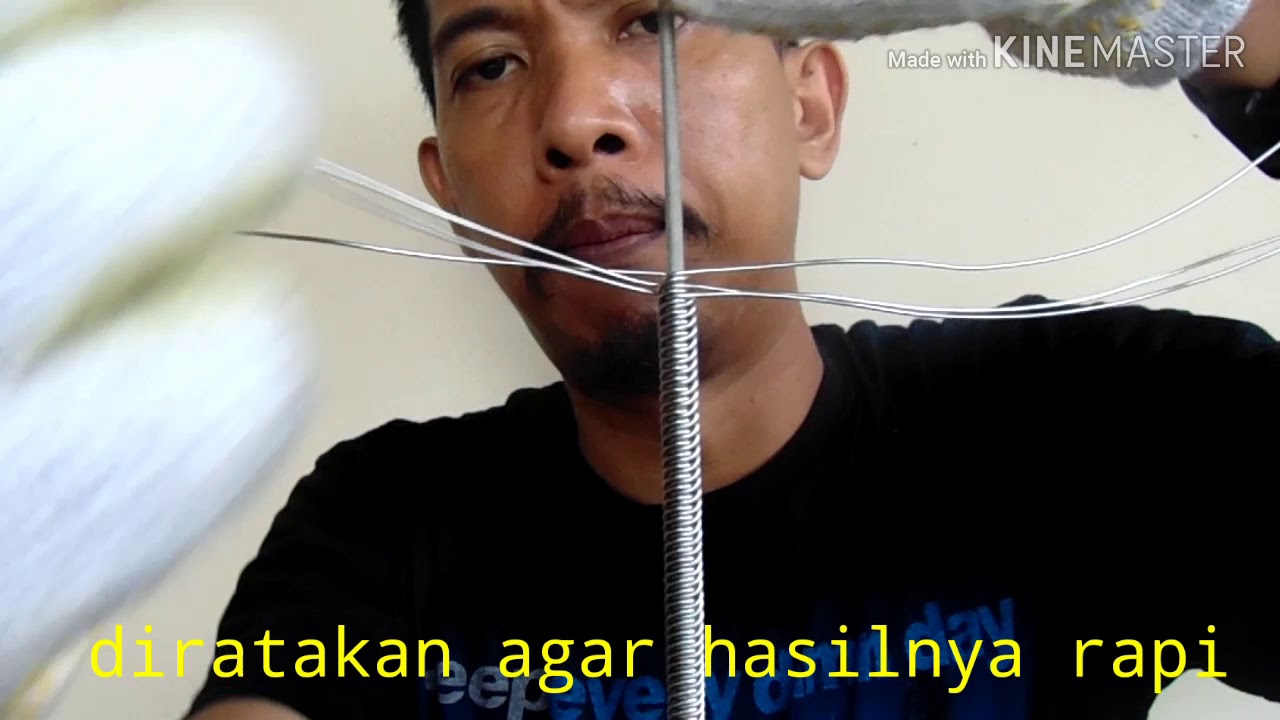 Cara buat gelang stainless tanpa alat pemanas, anyaman terbaru
