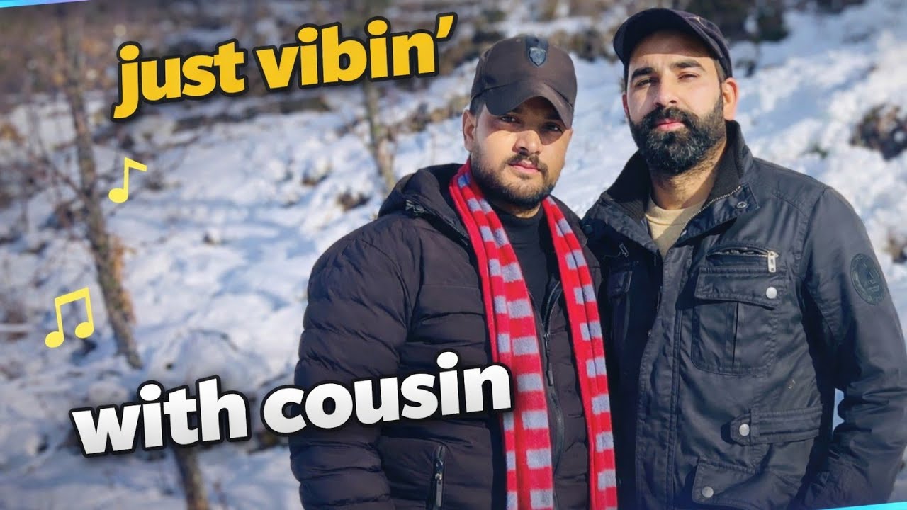 Just Vibin’ with Cousin #mountains #snow #trending #brother #travel #chill 