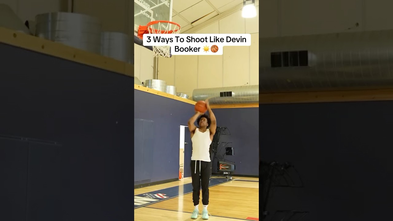 3 Ways To Shoot Like Devin Booker ☀️🏀 #nba #basketball #viralvideo #shorts