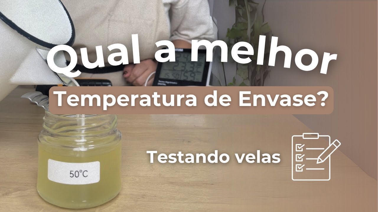 Velas aromáticas sem manchas de retração - Testei três blends e três temperaturas de envase da vela