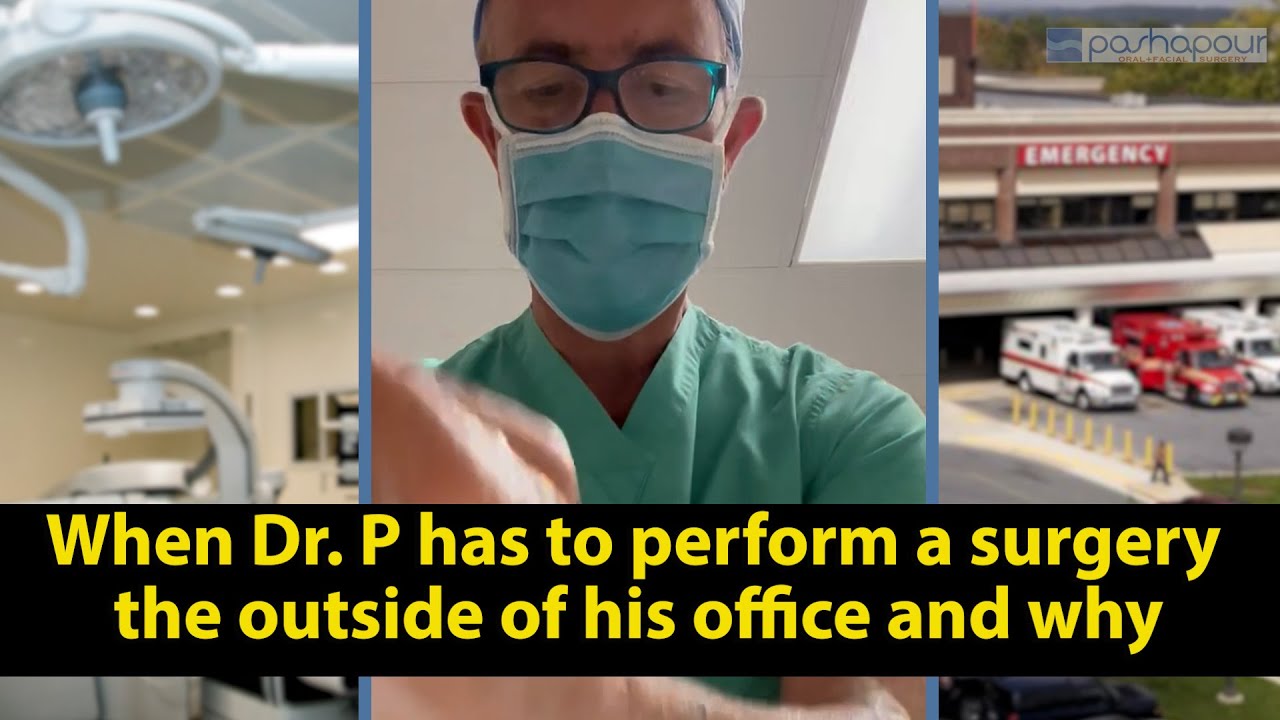 When does Dr. Pashapour have to perform surgeries in a hospital setting?