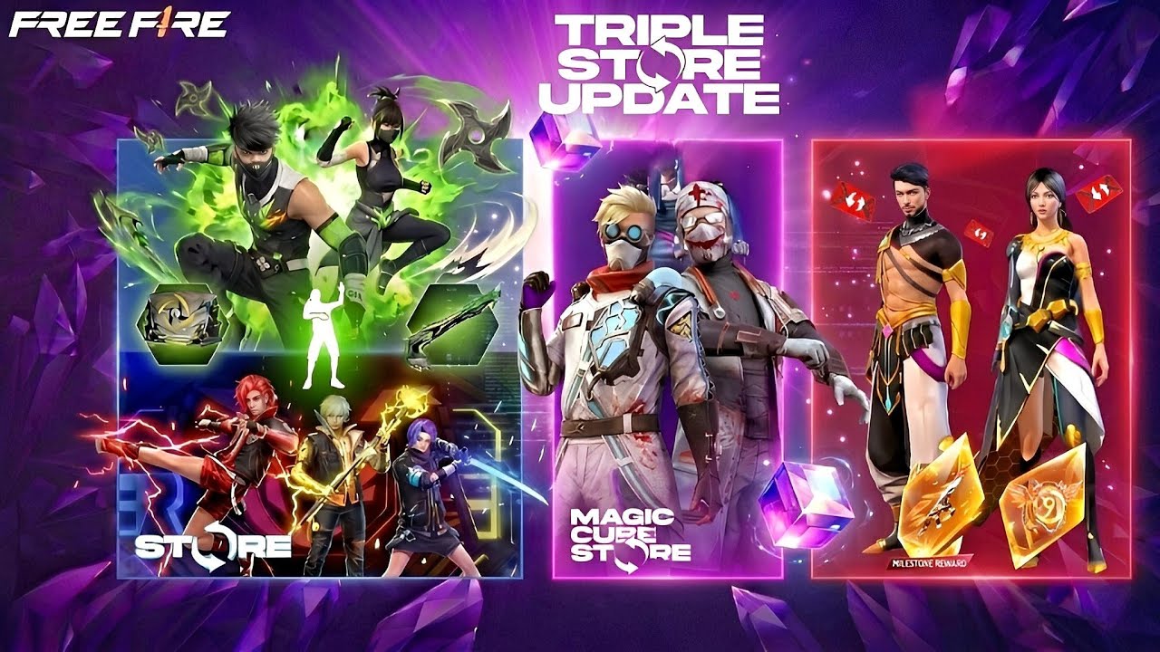 OB54 Triple Store Update 🤯🔥l Free Fire New Event l Ff New Event l OB54 Update Free Fire 
