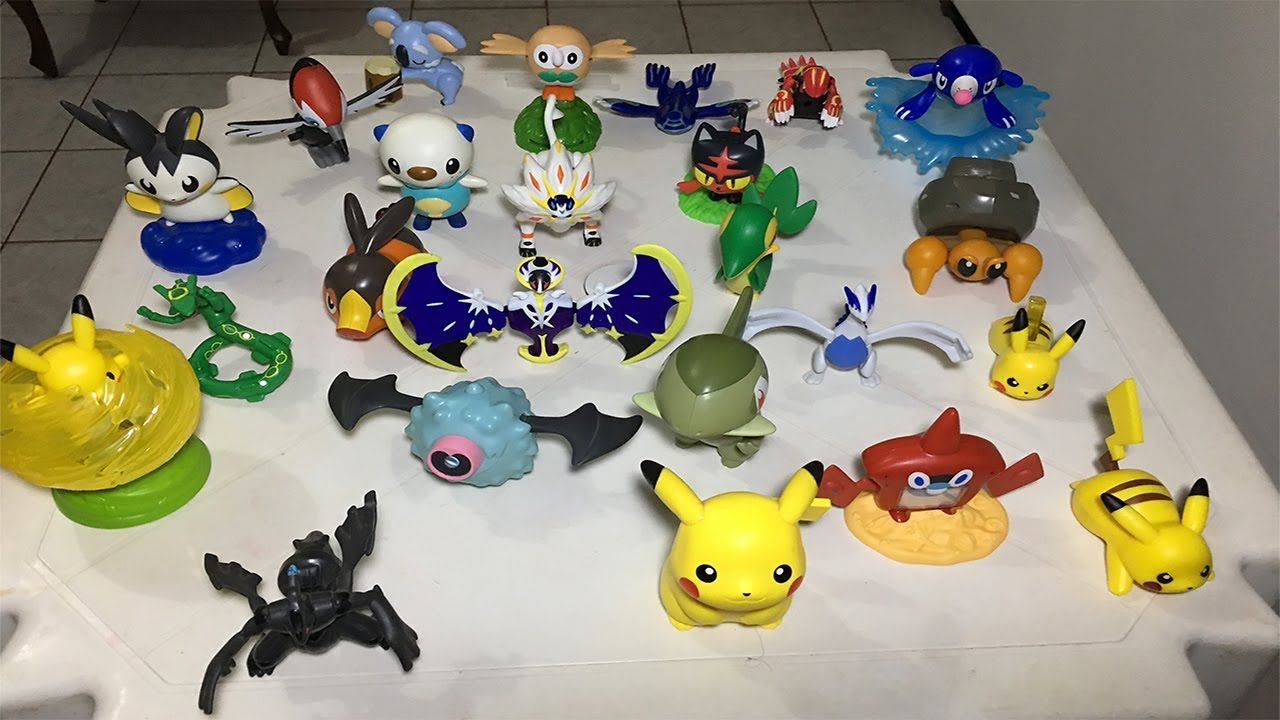 MOSTRANDO VÁRIAS COLEÇÕES DE POKEMON DO MC LANCHE FELIZ! (23 BRINQUEDOS)