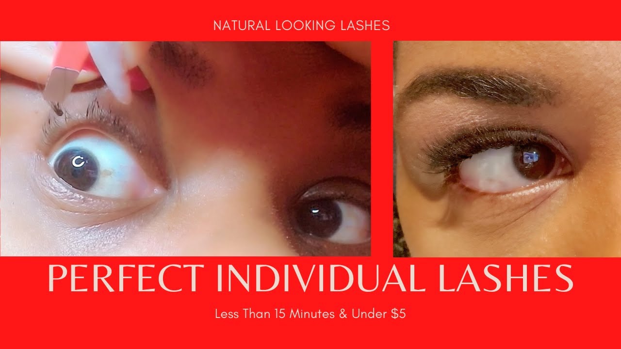 DIY INDIVIDUAL LASHES | NATURAL LOOKING LASHES IN UNER 15 MINUTES