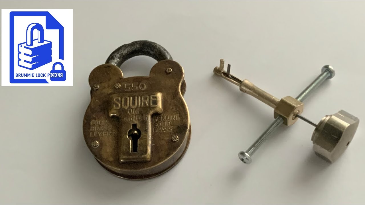(131) Lock picking for Beginners  - Homemade DIY guide 2 in 1 tension tool for Squire lever Padlock