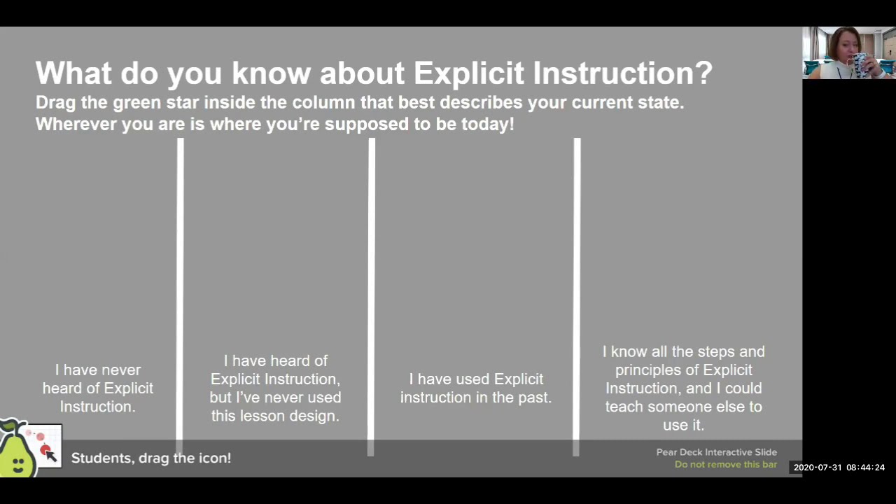 Response Card Example