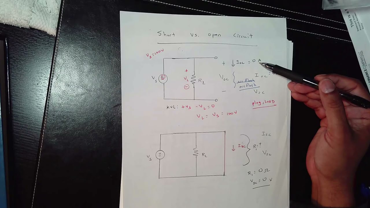 Open-Short Circuit Voltage and Current