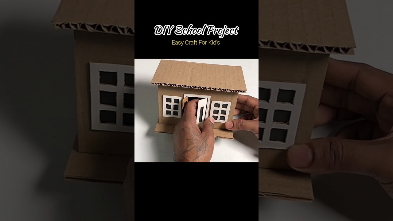✂️ Easy DIY Cardboard School Project | Best Out of Waste #shorts #diy #bestoutofwaste