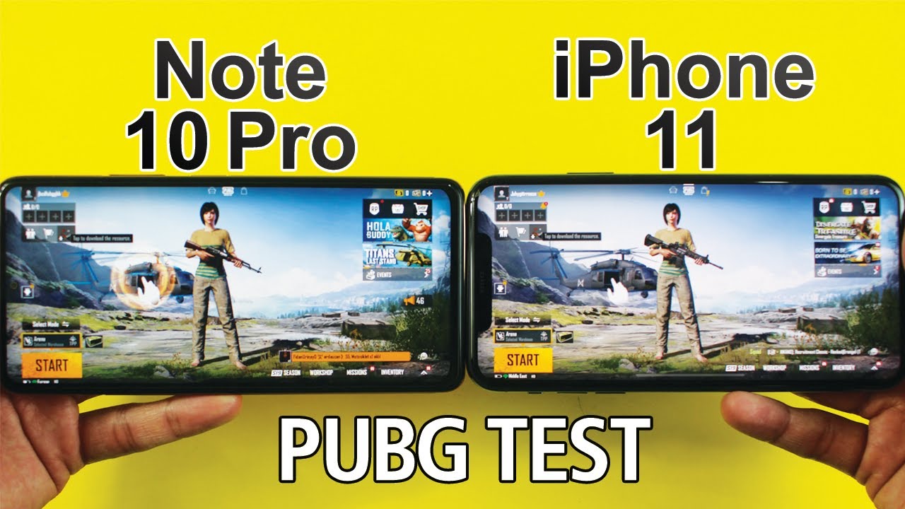 Redmi Note 10 Pro vs iPhone 11 PUBG MOBILE TEST - OPSS👎