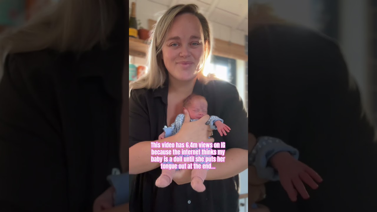 I promise she&rsquo;s a real baby&hellip; our birth and NICU vlogs show you why she&rsquo;s so tiny 🤍