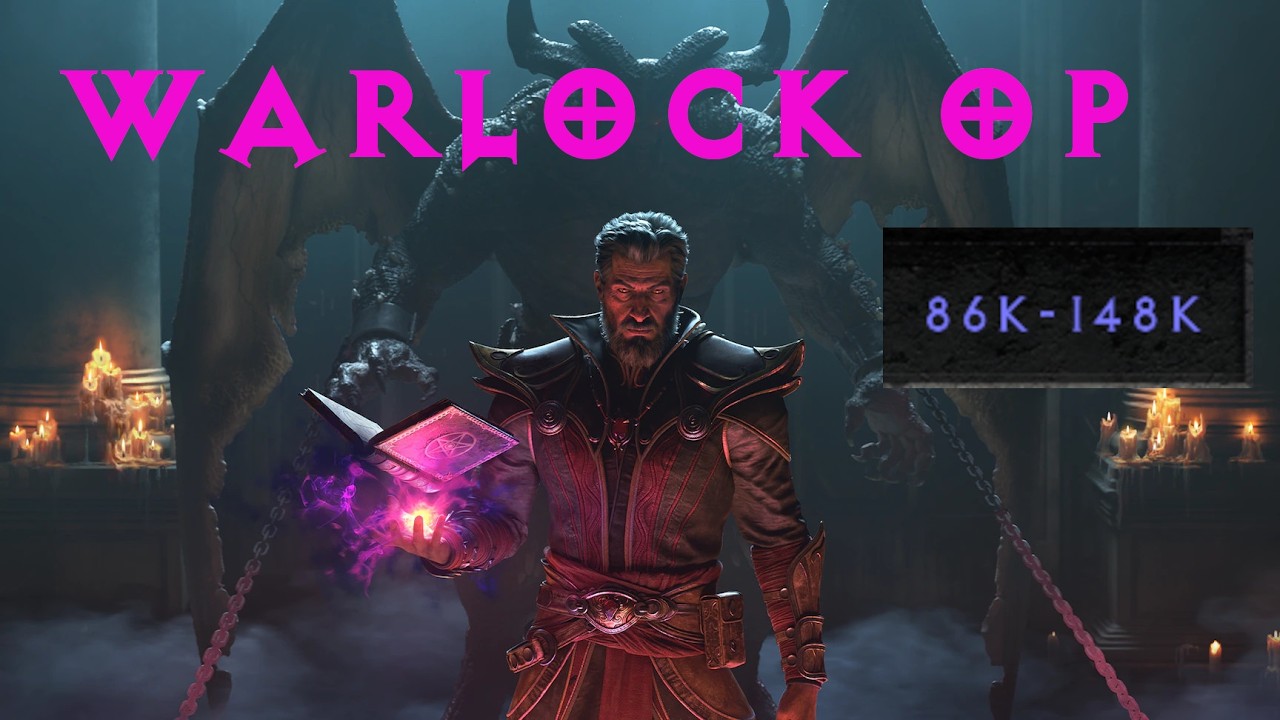 D2R - Stworzyłem potwora!! - Warlock całkowicie OP 150 k dmg!!!