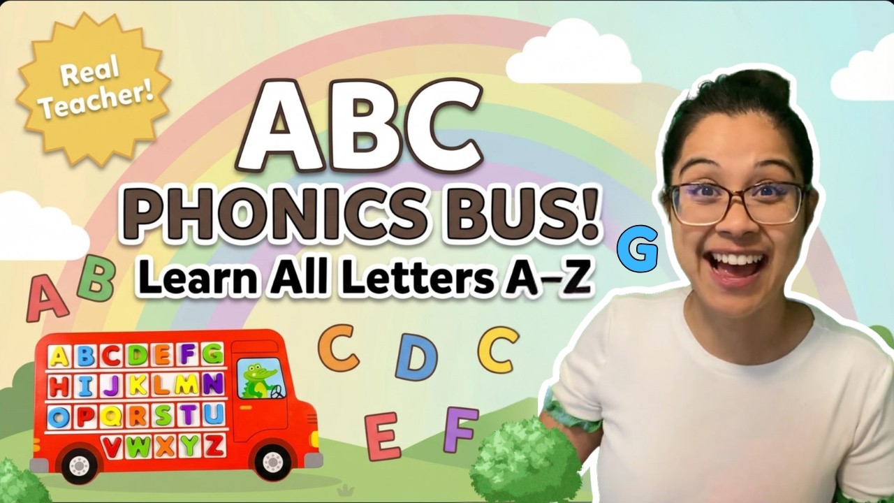 Learn Phonics & Letters on the ABC Bus 🚌 | Full Alphabet for Kids